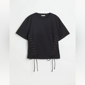 H&M Lacing Detail Tshirt